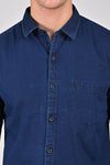 Indigo Blue Premium Indigo Solid Shirt