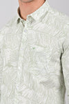 Light Green Weekend Cotton Printed Shirt