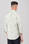 Light Green Weekend Cotton Printed Shirt