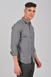 Grey Contemporary Printed Shirt