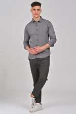 Grey Contemporary Printed Shirt