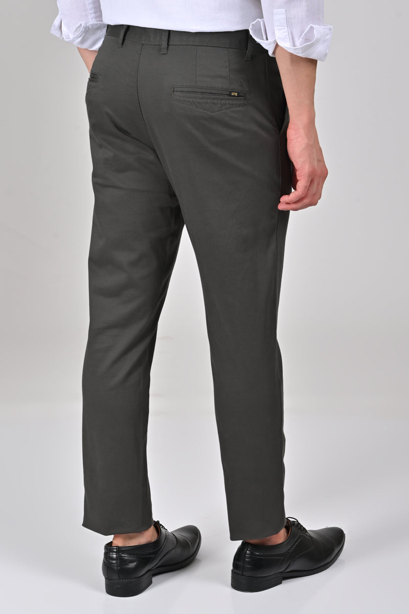 Dk Grey	Premium Cotton Linen Trouser