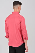 Pink	Premium Stretch Satin Shirt