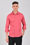 Pink	Premium Stretch Satin Shirt