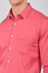 Pink	Premium Stretch Satin Shirt