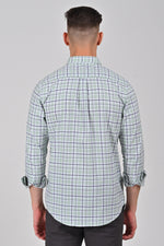 Light Green Premium Cotton Checks Shirt