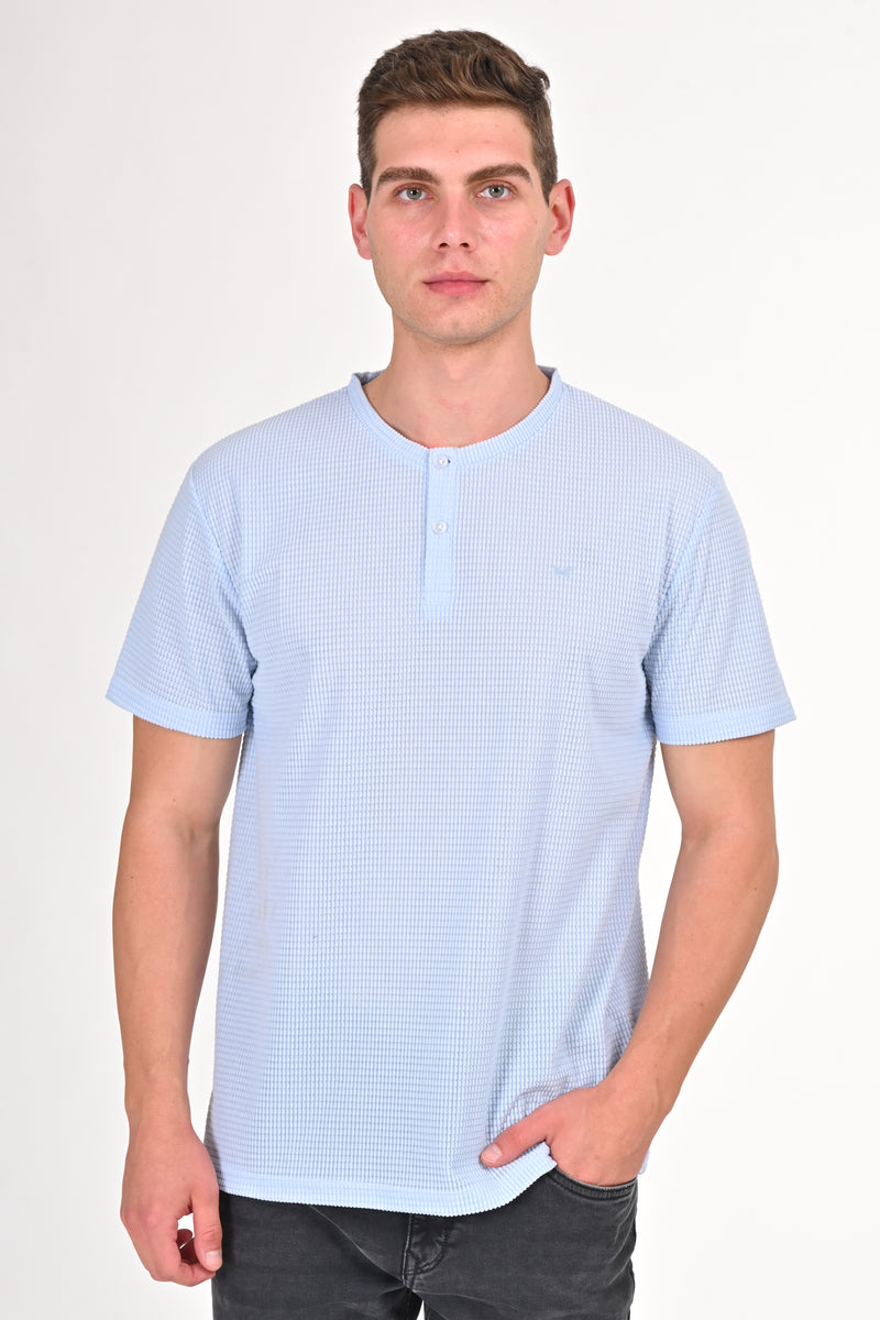 Sky Blue	Urban Textured Henley