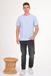 Sky Blue	Urban Textured Henley