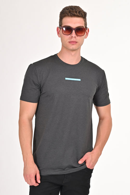 Dark Grey Captivating Graphic Tees