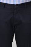 Navy Premium Stretch Cotton Trouser