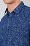 Indigo Blue Indigo Printed Shirt