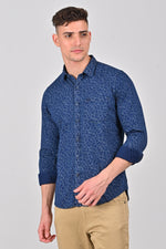 Indigo Blue Indigo Printed Shirt