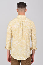 Light Khaki Weekend Cotton Printed Shirt