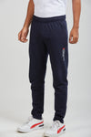 Blue Sporty Knitted Jogger Pants