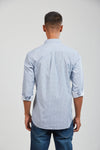 Blue Premium Cotton Printed Shirt