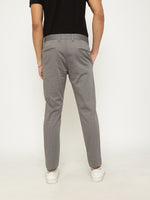 Grey Modern Fit Stretch Cotton Trouser