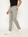 Light Grey Modern Fit Stretch Cotton Trouser