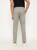 Light Grey Modern Fit Stretch Cotton Trouser