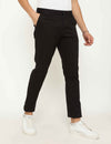 Black Modern Fit Stretch Cotton Trouser