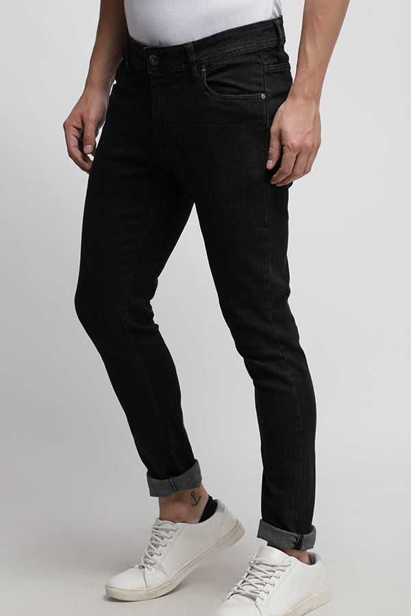 Black Twill Classic Jeans