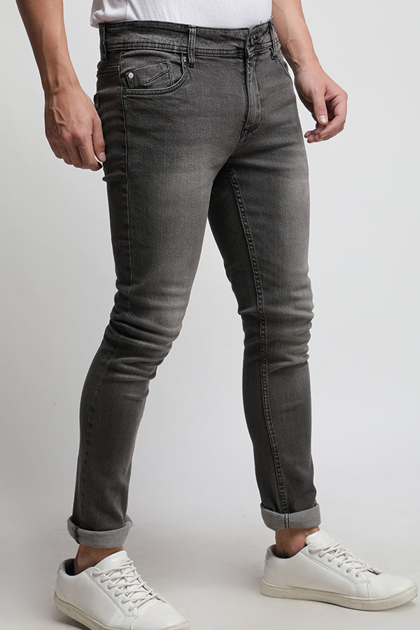 Grey Twill Classic Jeans
