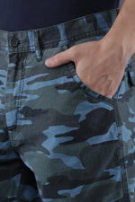 Blue Camouflage Stylish Shorts