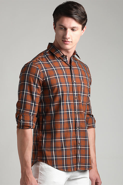 Twill Yarn Dyed Multicolor Check Shirt