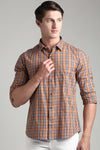 Textured Yarn Dyed Check Shirt