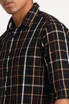 Black Multicolor Check Shirt