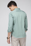 Light Olive Slim Fit Premium Stretch Shirt