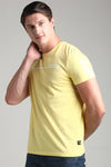 Yellow Graphic Printed Crew Neck