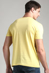Yellow Graphic Printed Crew Neck