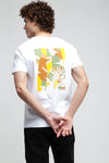 White Graphic Printed Tees